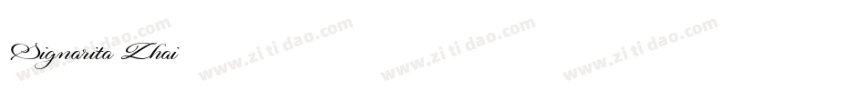 Signarita Zhai字体转换